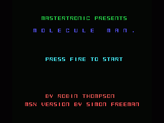 Molecule Man screenshot 2 for MSX